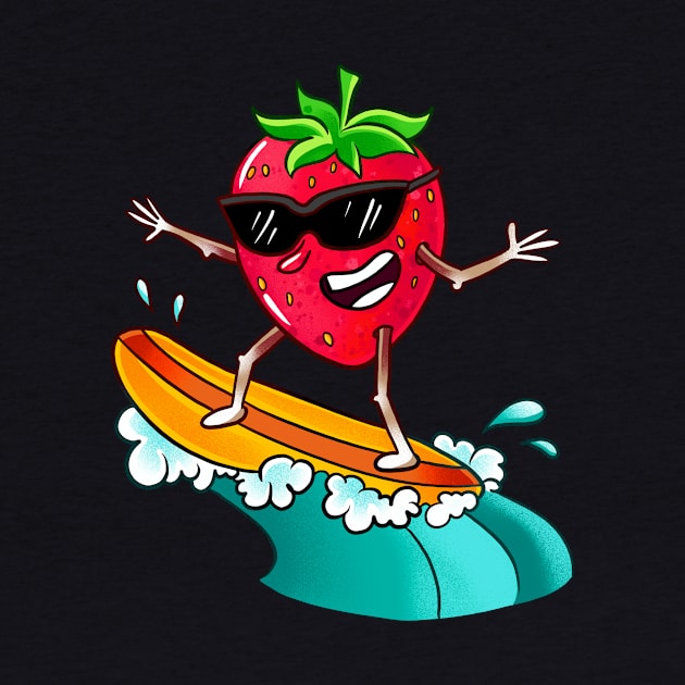 Strawberry Surfing by LetsBeginDesigns